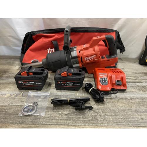 AS-IS Milwaukee FUEL 18V Lithium-Ion Brushless Cordless 1 in. Impact Wrench Extended Reach D-Handle Kit