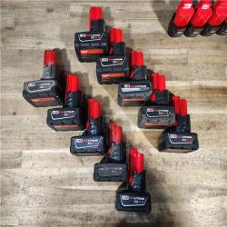 HOUSTON LOCATION - AS-IS MILWAUKEE BATTERY PACK QTY - 15