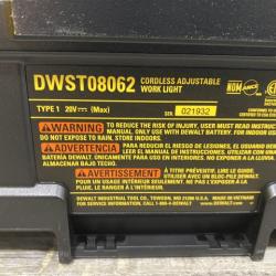 AS-IS DEWALT Tough System 2.0 Flex Volt 20V/60V Cordless LED Adjustable Work Light