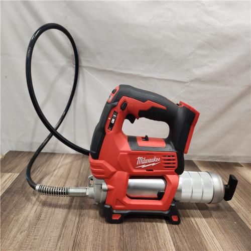 AS-IS- Milwaukee Tool 10 000 PSI 14 Oz Battery-Operated Grease Gun - 48 Flexible Hose  31 Strokes/oz
