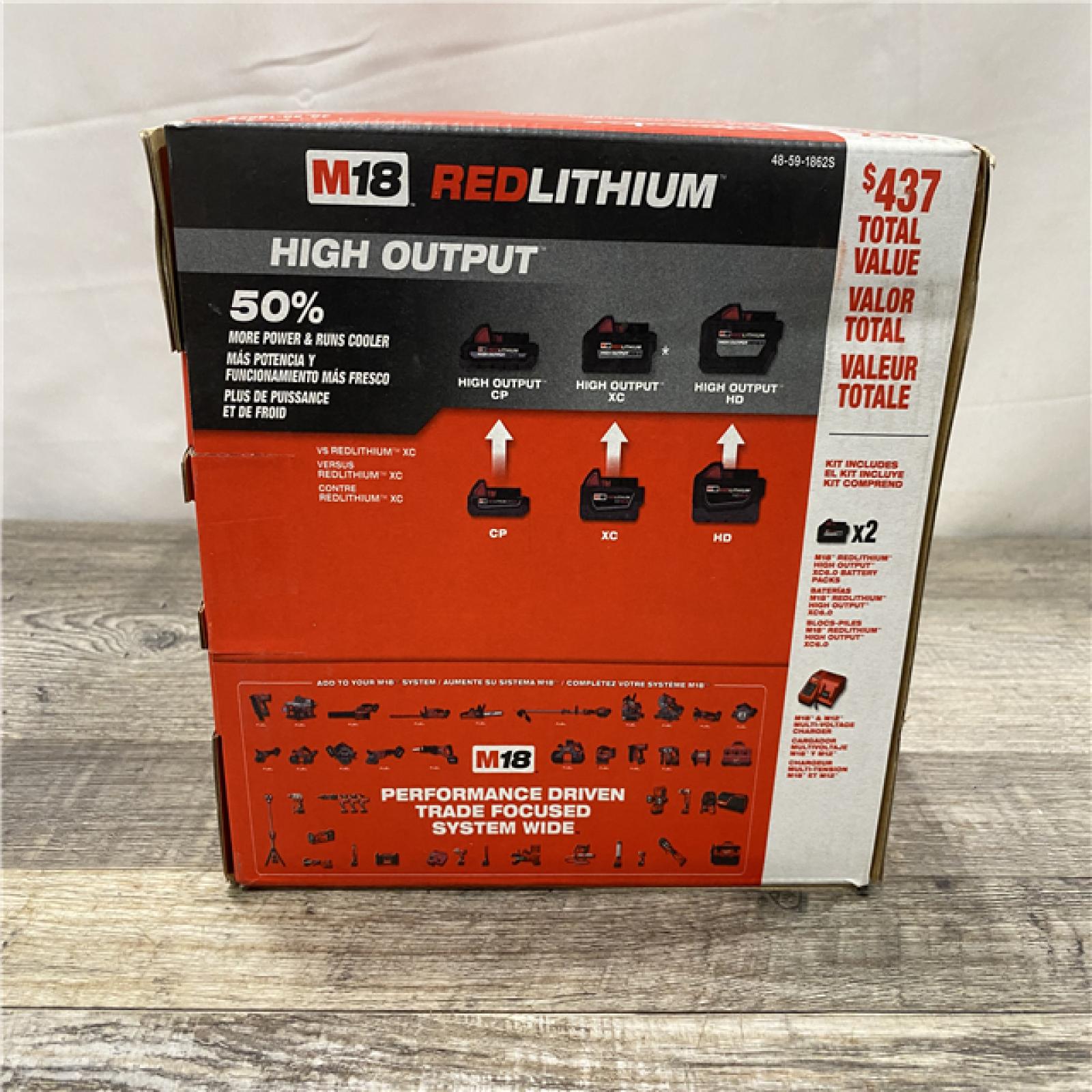 NEW - Milwaukee 18-Volt Lithium-Ion High Output Starter Kit