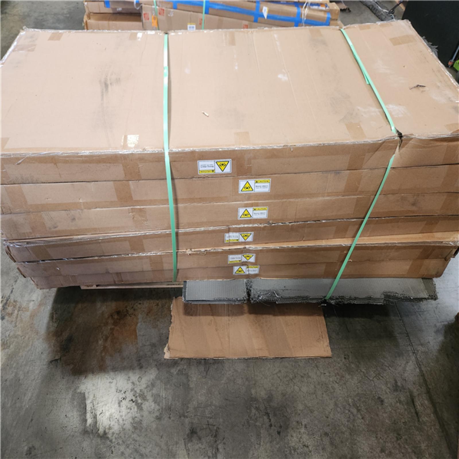 Phoenix CALHOME 48 in. x 80 in. Mirror White Steel Frame Interior Closet Sliding Door with White Trim and Hardware Kit Pallet (6-Mirrors)