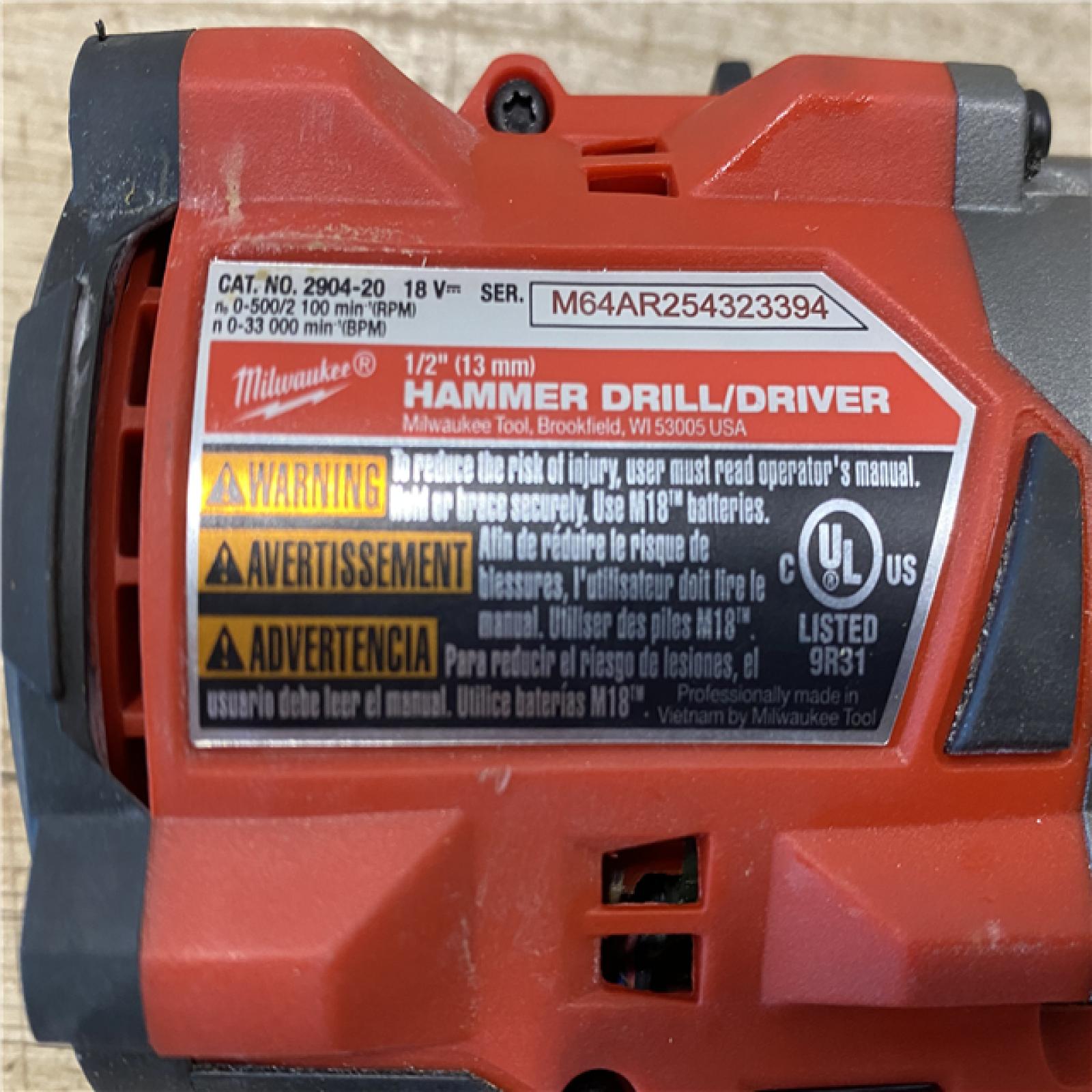 AS-IS Milwaukee FUEL 18V Lithium-Ion Brushless Cordless Hammer Drill and Impact Driver Combo Kit