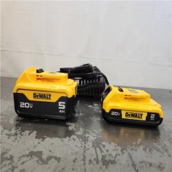 AS-IS- DEWALT 20V MAX Lithium-Ion Battery Kit with 5.0Ah and 2.0Ah Battery and Charger
