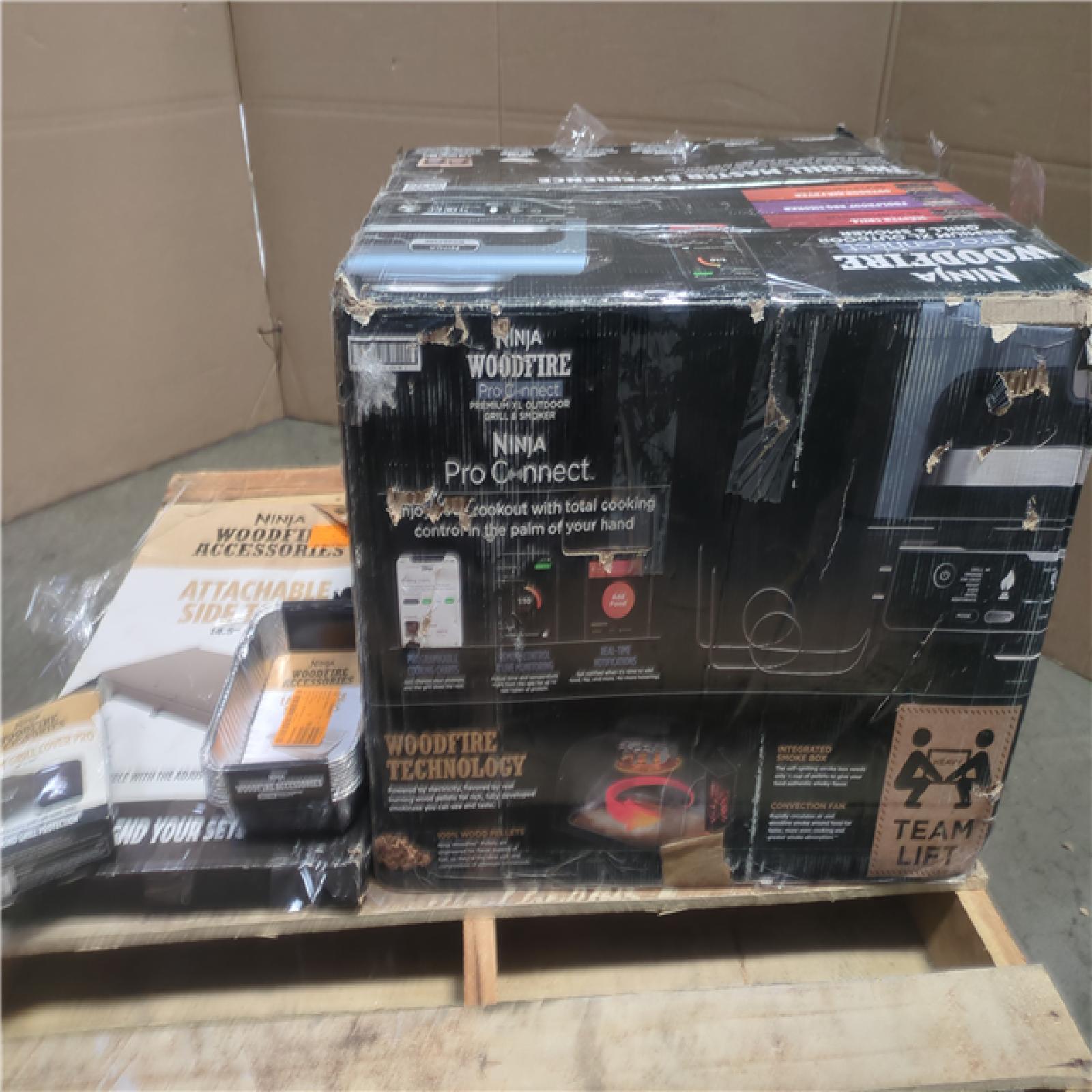 CALIFORNIA AS-IS NINJA WOOD FIRE Pro Connect premium XL OUTDOOR GRILL & SMOKER