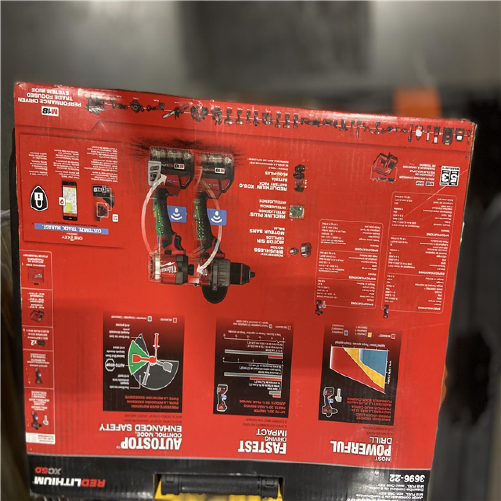 AS-IS Milwaukee Tool M18 FUEL 2-Tool Combo Kit W/ ONE-KEY