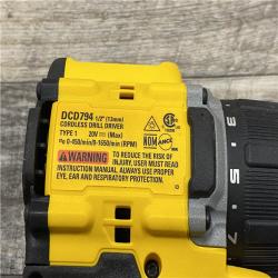 AS-IS DEWALT Atomic 20V Lithium-Ion Cordless Compact 1/2 in. Drill/Driver Kit