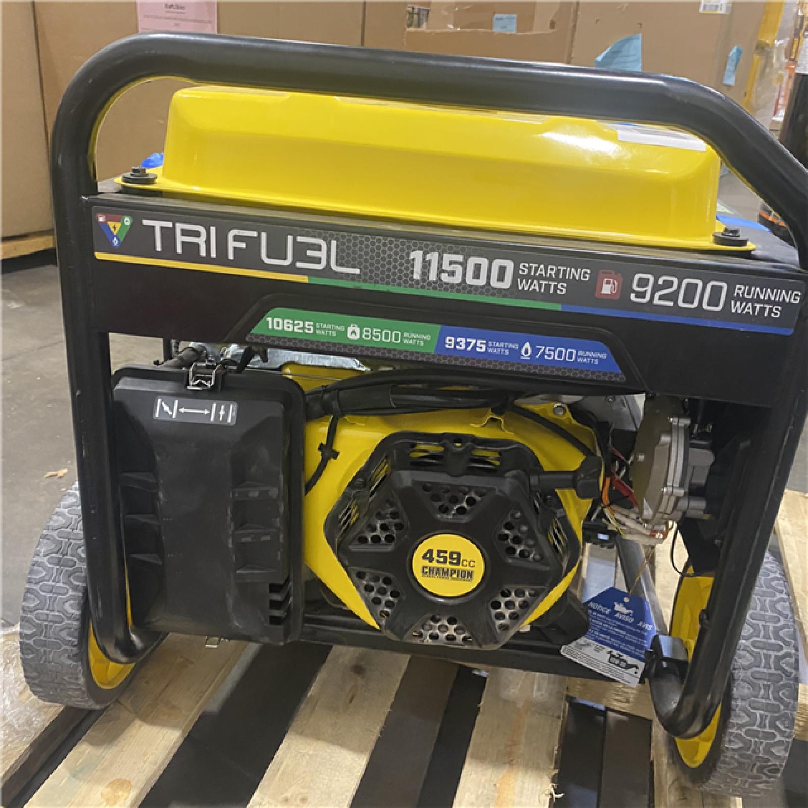 Dallas Location - As-Is Champion 201412 11500W Tri Fuel Generator
