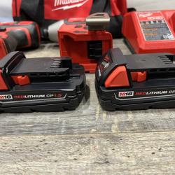 AS-IS Milwaukee 18V Lithium-Ion Cordless Drill Driver/Impact Driver Combo Kit