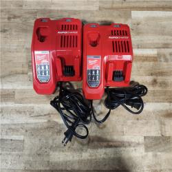 HOUSTON LOCATION - AS - IS MILWAUKEE BATTERY CHARGER PACK QTY - 2