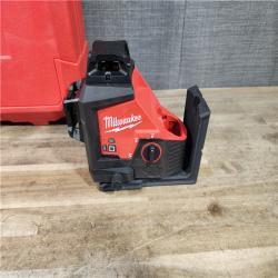HOUSTON LOCATION - AS-IS Milwaukee 12-Volt Lithium-Ion Cordless Green 250 ft. 3-Plane Laser Level Kit