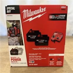 NEW! MILWAUKEE M18 18-Volt Lithium-Ion REDLITHIUM FORGE Starter Kit with (2) 8. 0Ah Battery and Rapid Charger