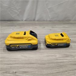 AS-IS Dewalt 20V MAX POWERSTACK Lithium-Ion Batteries/Charger Starter Kit- DCBP315-2C