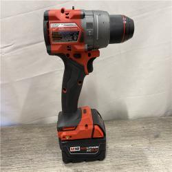 AS-IS Milwaukee FUEL 18V Lithium-Ion Brushless Cordless 1/2 in. Hammer Drill Driver Kit