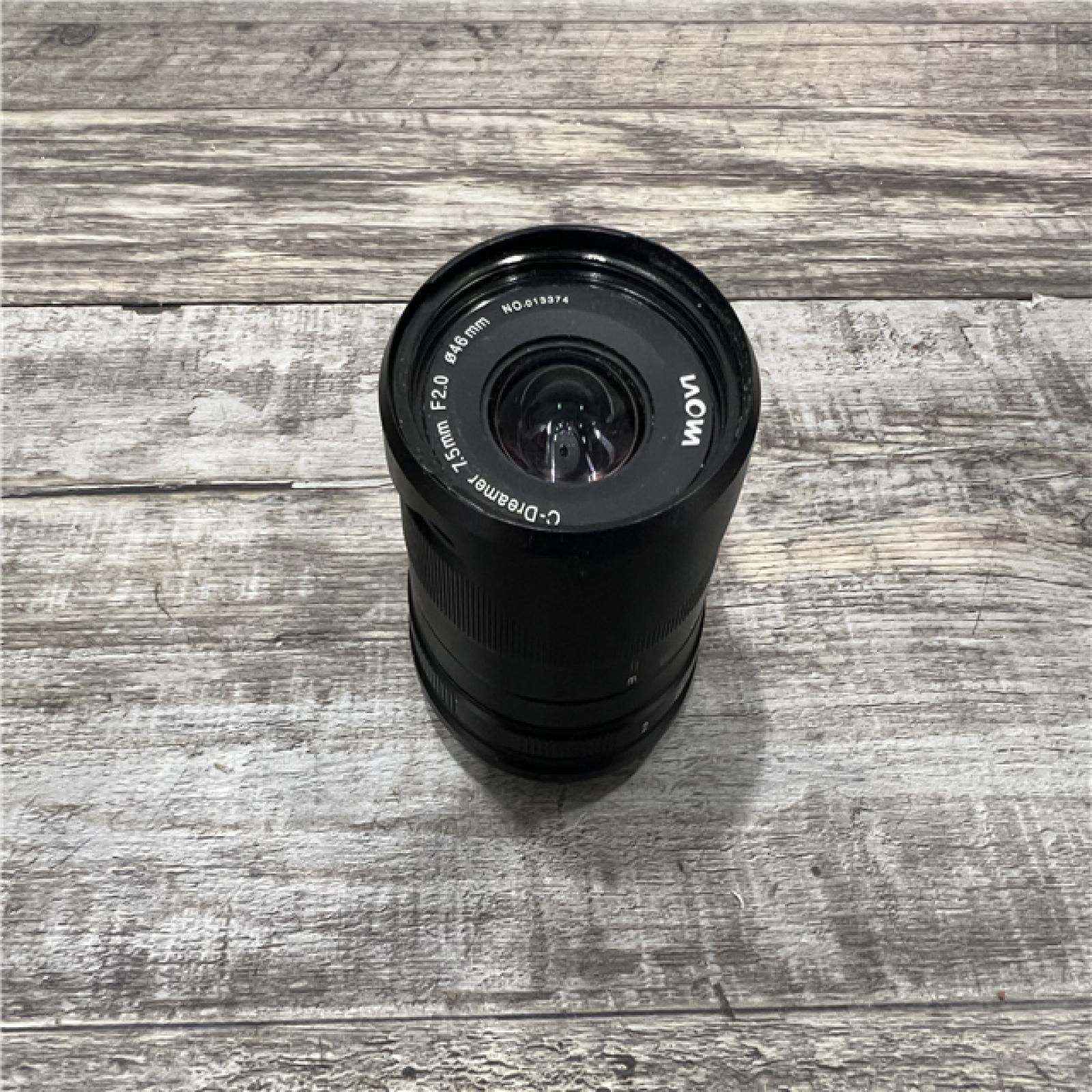 AS-IS Venus Laowa 7.5mm f/2 for Micro Four Thirds Panasonic Olympus Blackmagic Black