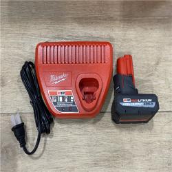 AS-IS Milwaukee FUEL 12V Li-Ion Brushless Cordless Stubby 3/8 in. Impact Wrench Kit