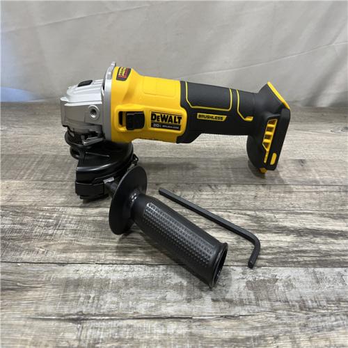 AS-IS DEWALT 20-Volt MAX Cordless Brushless 4-1/2 in. Angle Grinder with Slide Switch (Tool Only)