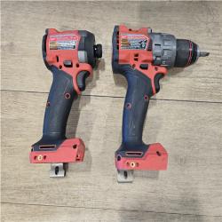 AS-IS Milwaukee FUEL 18V Lithium-Ion Brushless Cordless Hammer Drill and Impact Driver Combo Kit