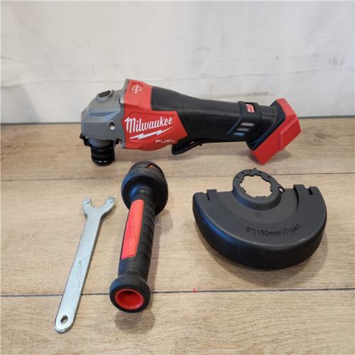 AS-IS- Milwaukee FUEL 18-Volt Lithium-Ion Brushless Cordless 4-1/2 in./6 in. Braking Grinder with Paddle Switch (Tool-Only)