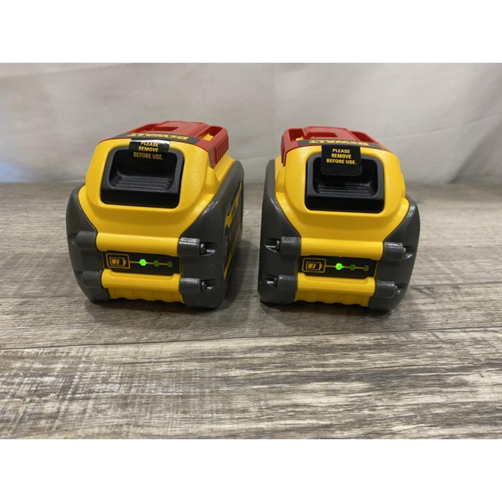 AS-IS DEWALT FLEXVOLT 20V/60V MAX Lithium-Ion 6.0Ah Battery Pack (2 Pack)