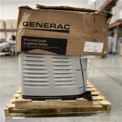 DALLAS LOCATION- AS-IS Generac 26 kW Air-Cooled Whole House Home Standby Generator w/ 200 amp Transfer Switch