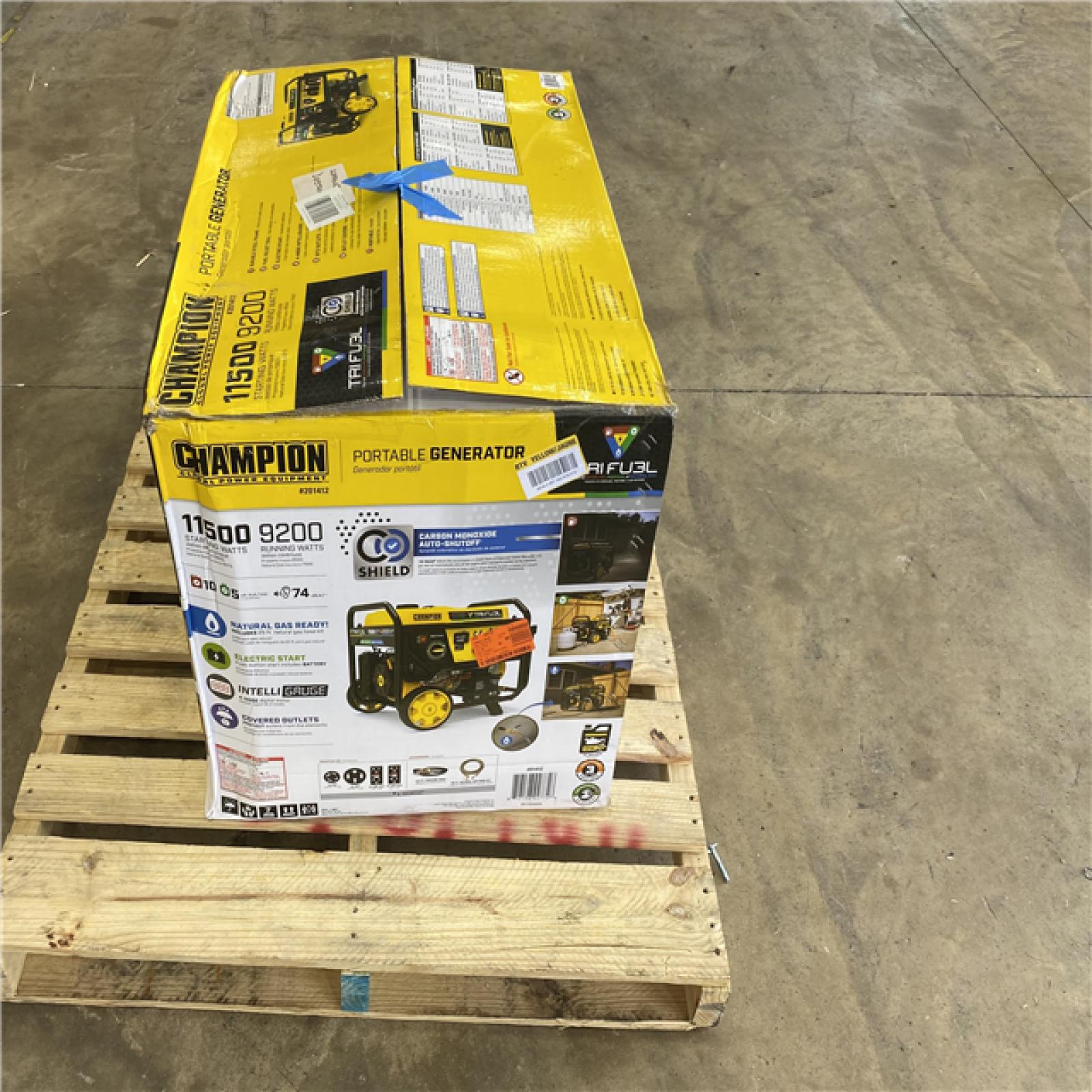 Houston Location - AS-IS Outdoor Power Equipment CHAMPION TRI FUEL GENERATOR