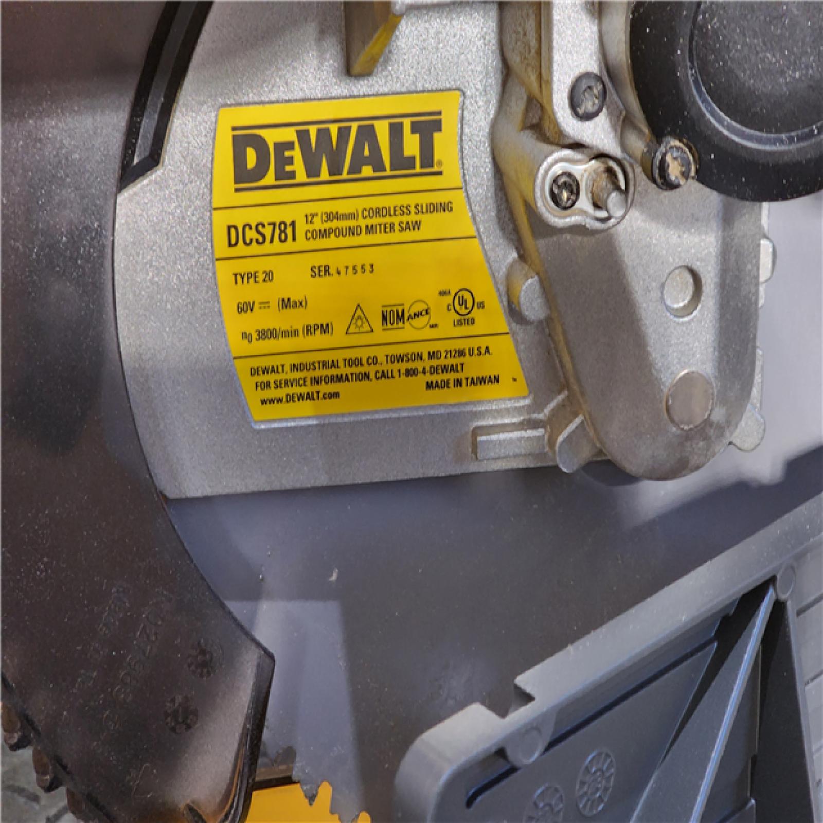 HOUSTON LOCATION - AS-IS DEWALT 60V Lithium-Ion 12 in. Cordless Sliding Miter Saw (Tool Only)