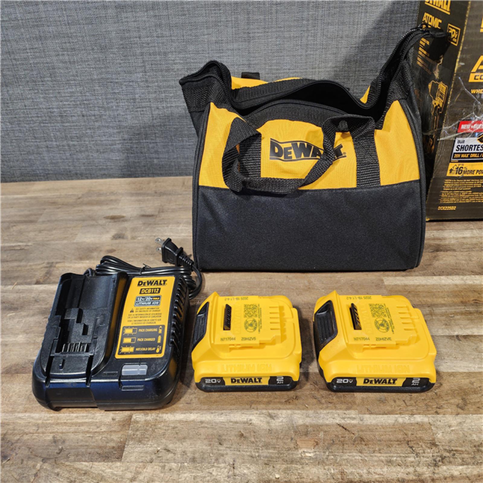 HOUSTON LOCATION - AS-IS DEWALT ATOMIC 20-Volt MAX Lithium-Ion Cordless Combo Kit