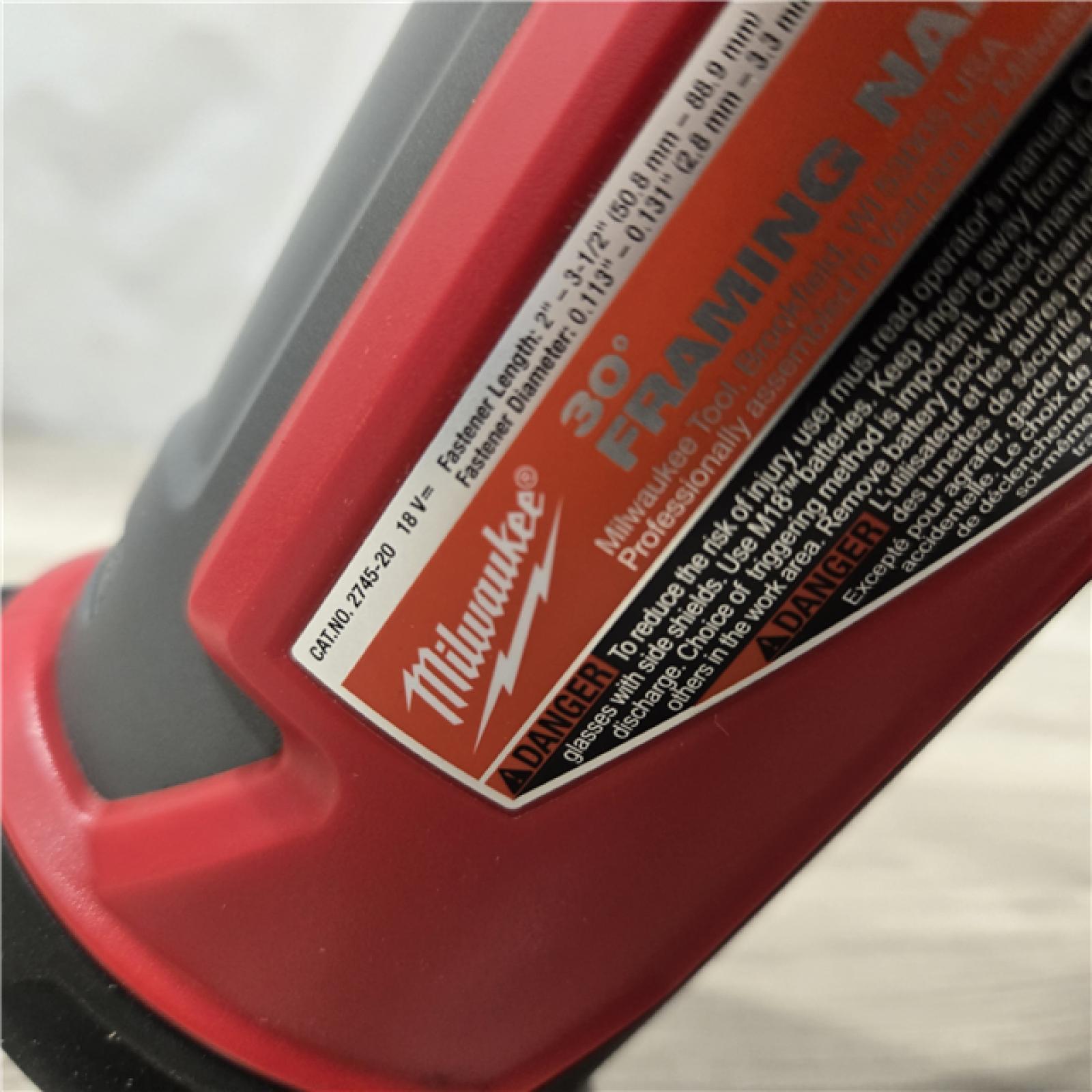 AS-IS Milwaukee M18 FUEL 30 Degree Framing Nailer (TOOL ONLY)