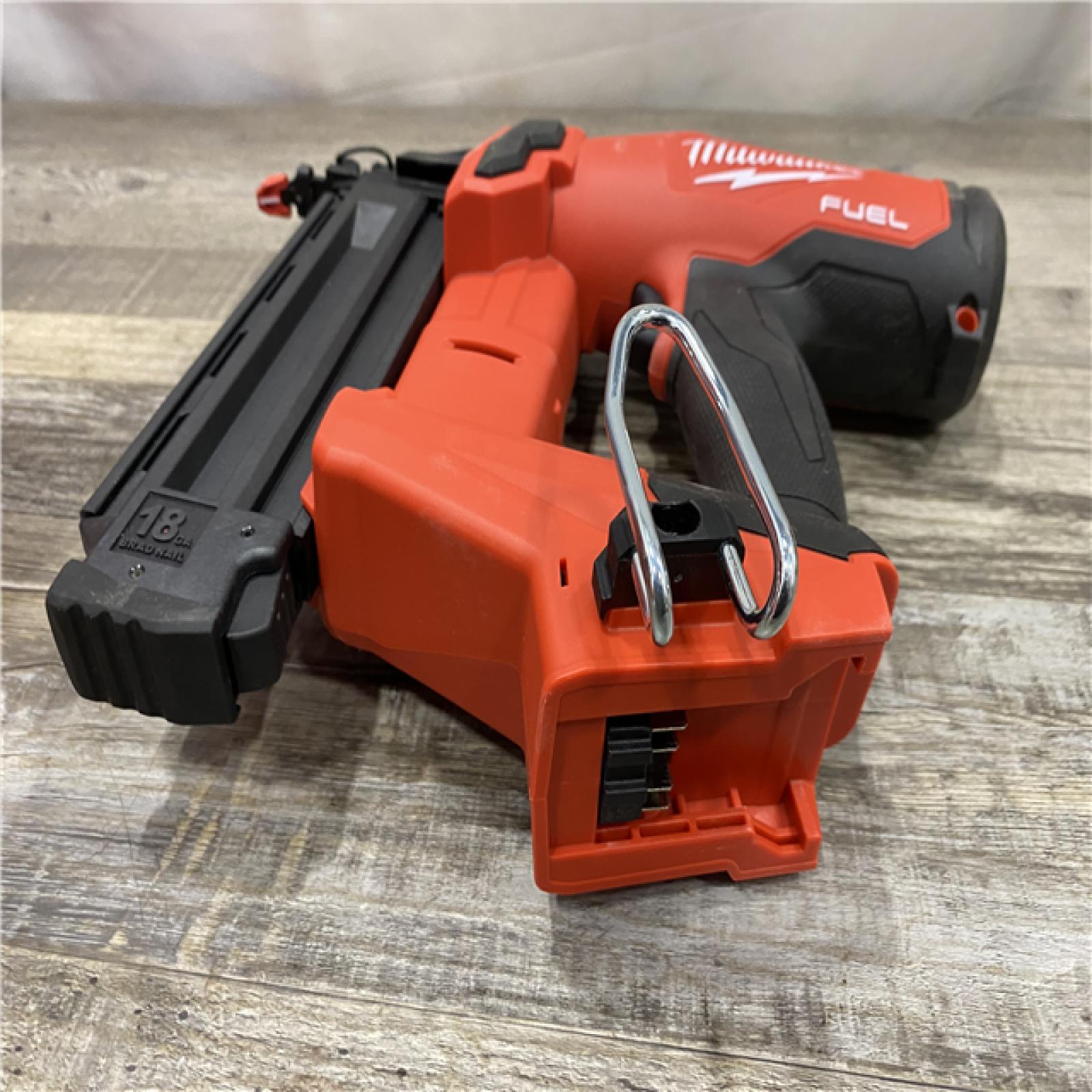 AS-IS Milwaukee FUEL 18-Volt Lithium-Ion Brushless Cordless 18-Gauge Brad Nailer (Tool-Only)