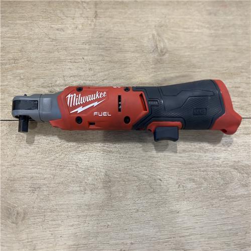 AS-IS Milwaukee FUEL 12V Lithium-Ion Compact 3/8 in. Cordless Ratchet (Tool-Only)