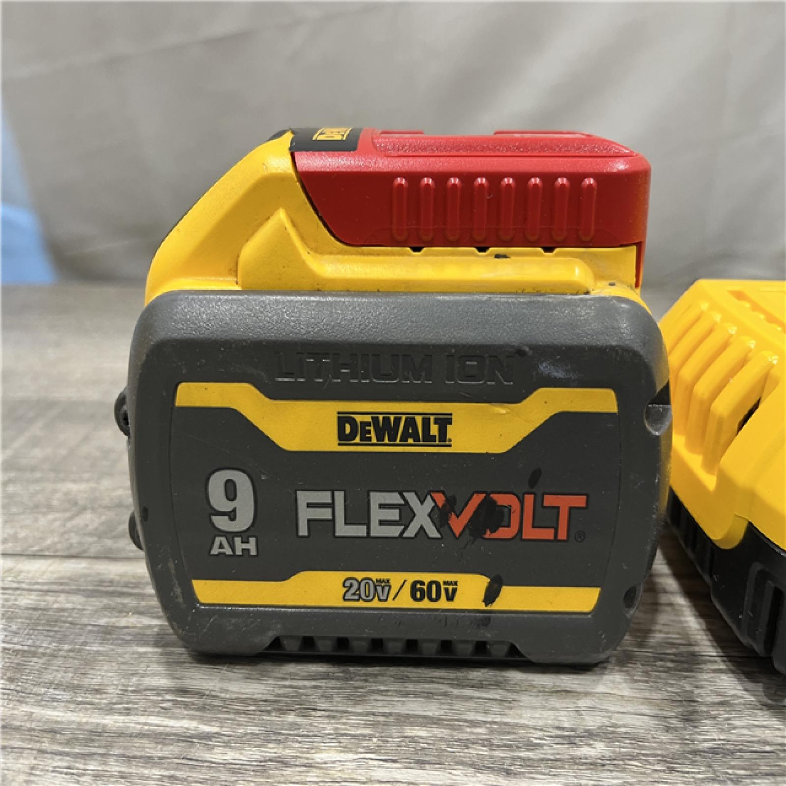 AS-IS DEWALT 20V/60V MAX FLEXVOLT Lithium-Ion 9.0Ah Battery and Charger Starter Kit