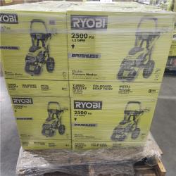 Dallas Location - NEW- RYOBI 2500 PSI 1.2 GPM High Performance Cold Water Electric Pressure Washer( Lot Of 10)