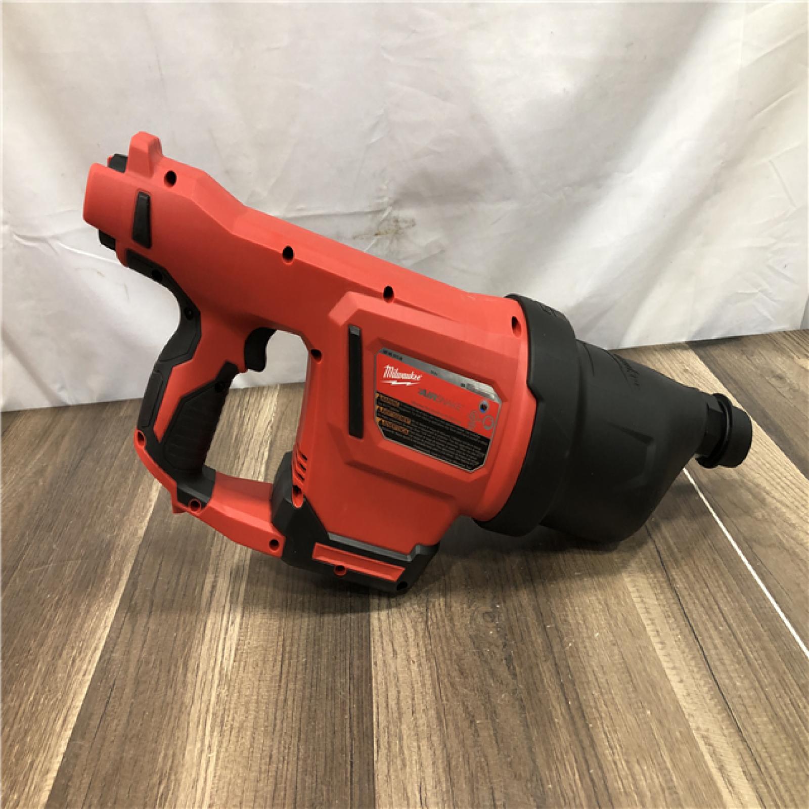 AS-IS Milwaukee 12-Volt Lithium-Ion Cordless Drain Cleaning Airsnake Air Gun Kit