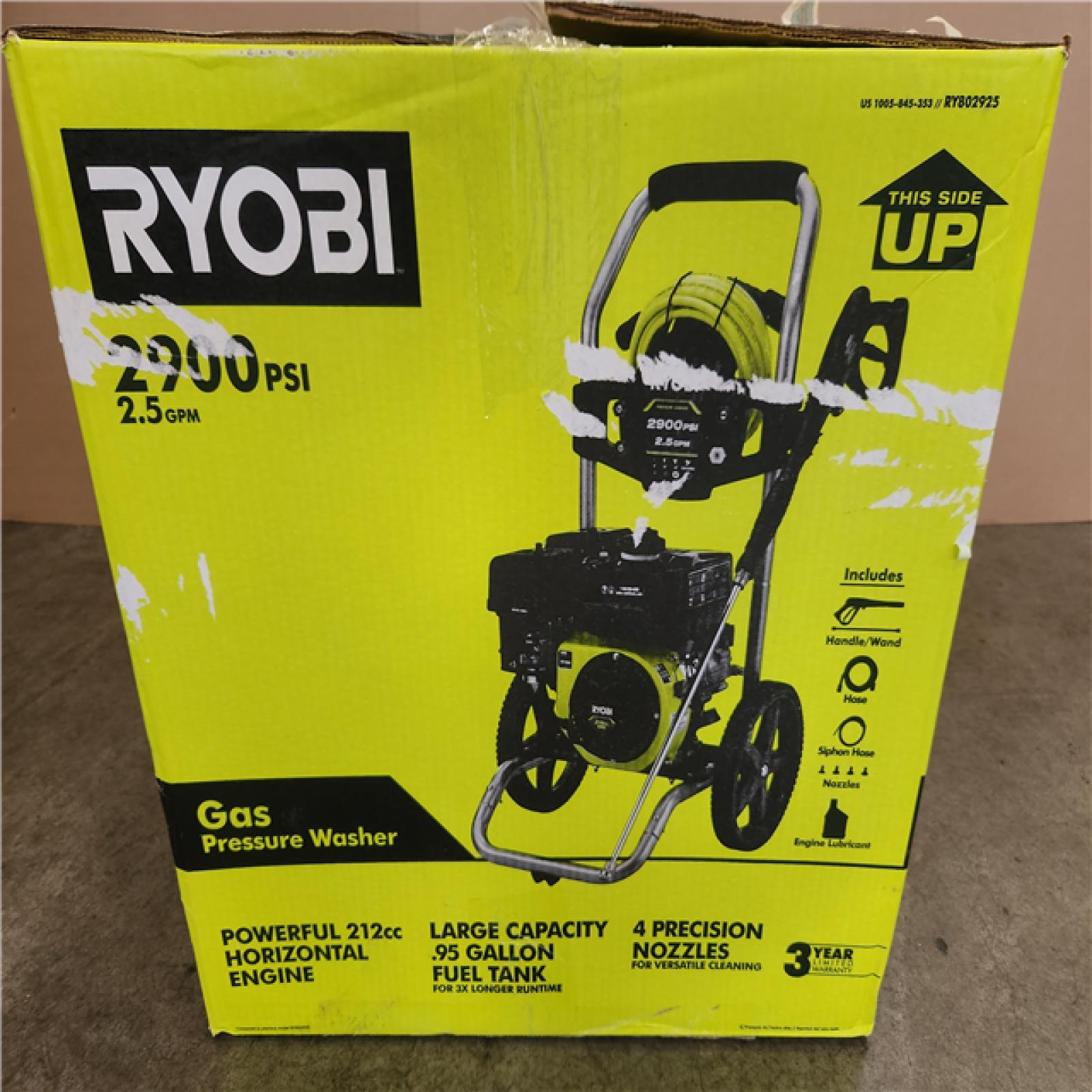 Phoenix NEW RYOBI 2900 PSI 2.5 GPM Cold Water Gas Pressure Washer with 212cc Engine