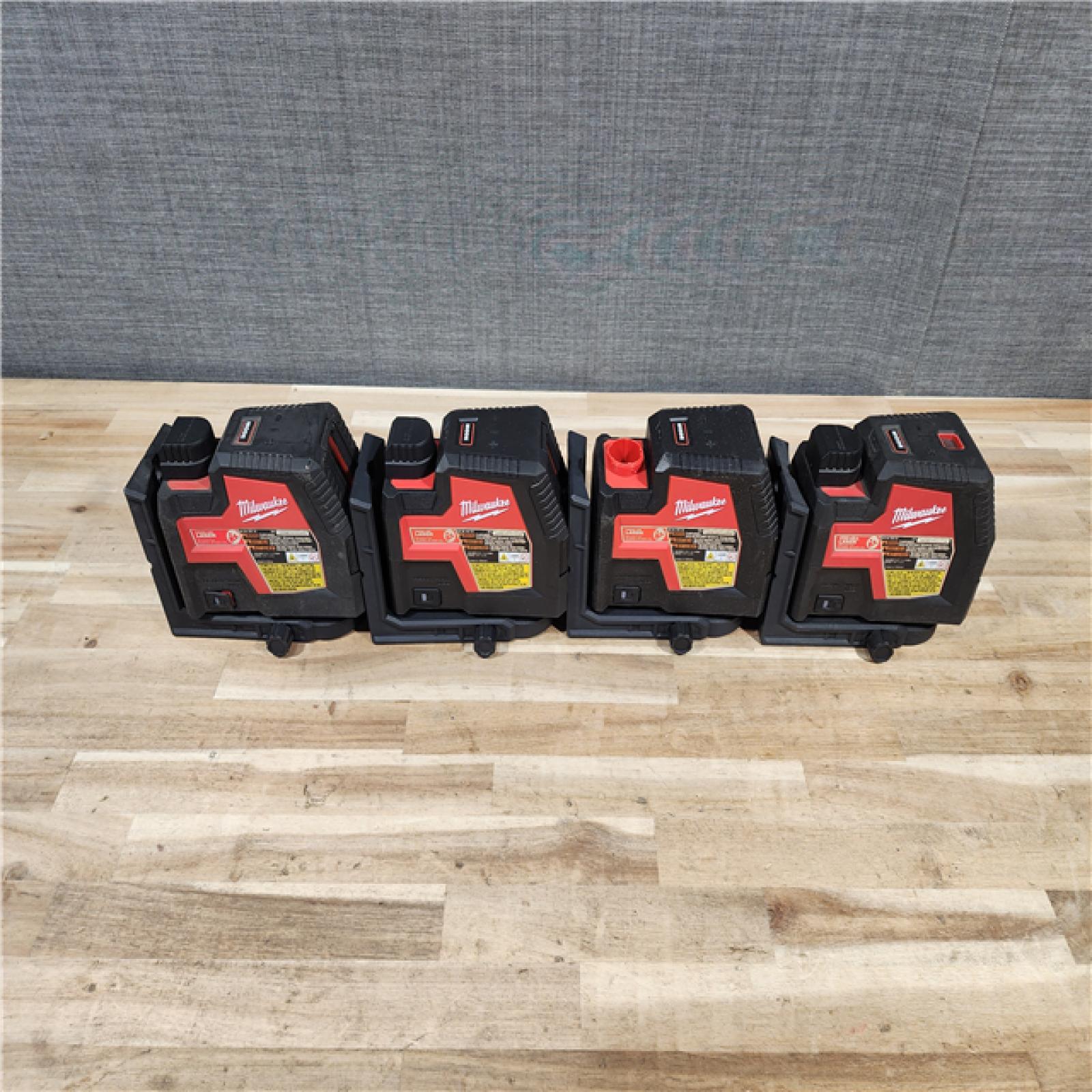 HOUSTON LOCATION - AS-IS MILWAUKEE 4 LASER TOOL COMBO