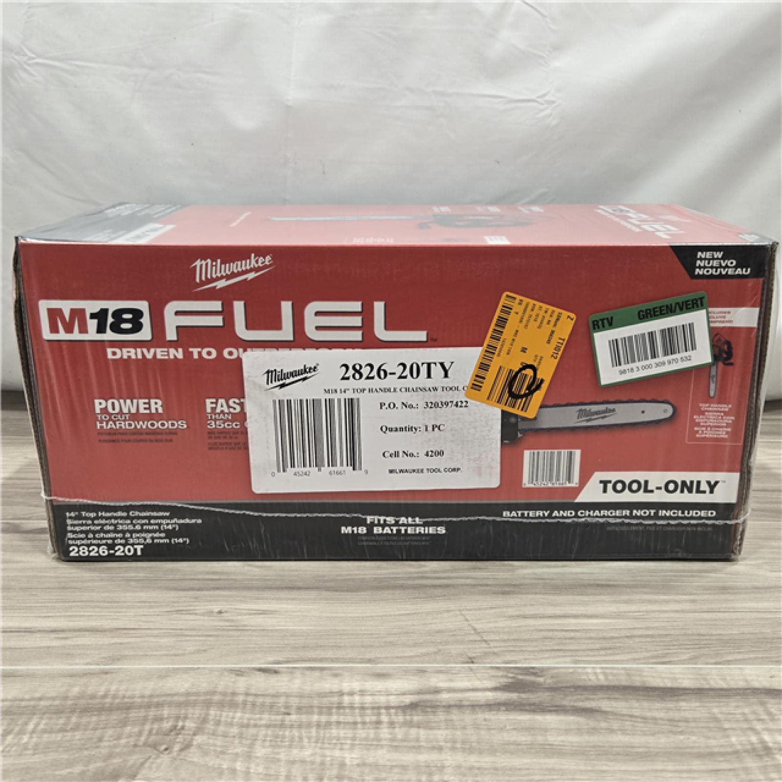 NEW! - Milwaukee Tool M18 FUEL 18V Cordless Chainsaw (Tool-Only)