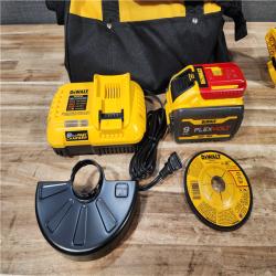 HOUSTON LOCATION - AS-IS (APPEARS LIKE NEW) DeWalt FLEXVOLT 60V Cordless 4-1/2 to 6 in. Grinder Kit (Battery & Charger)