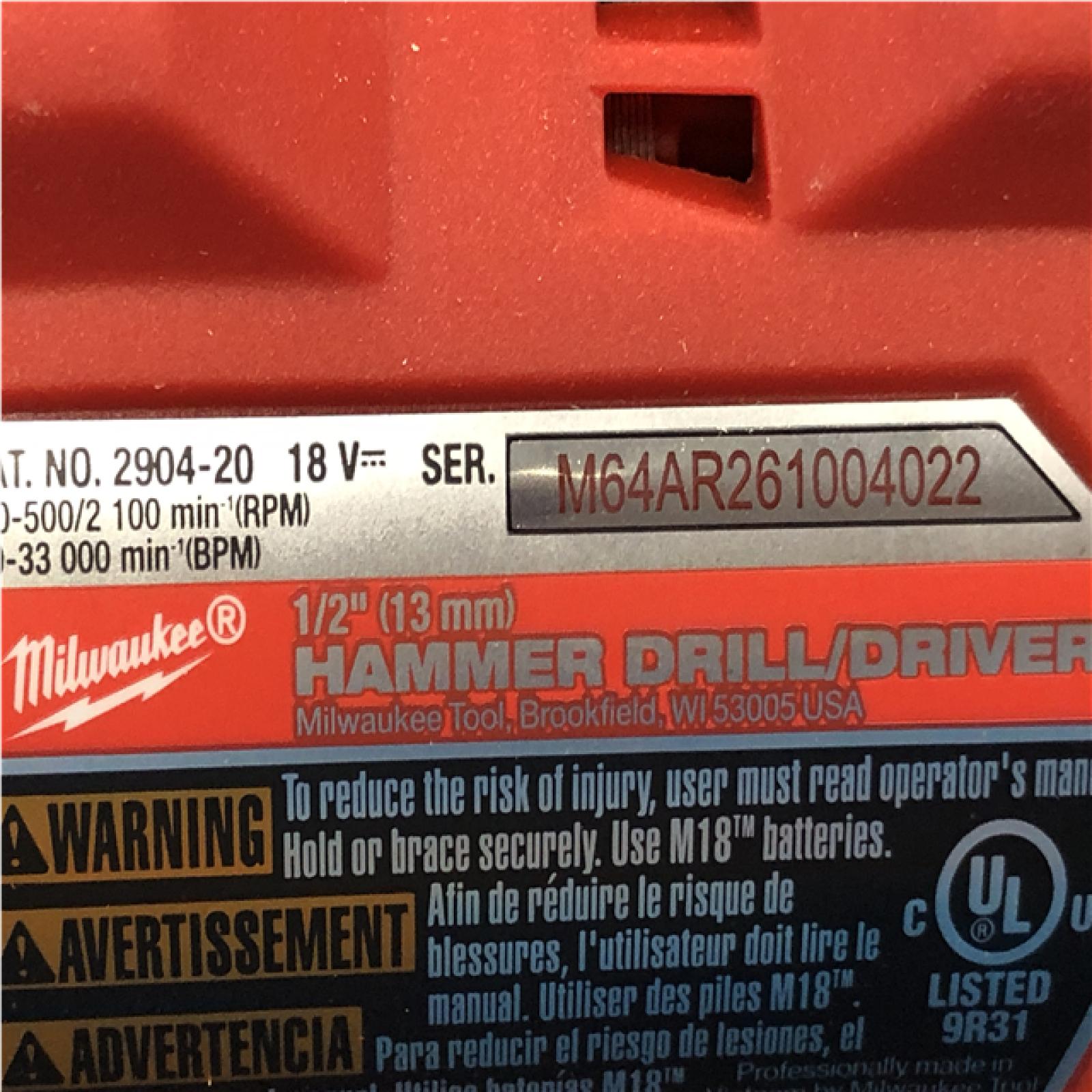 AS-IS Milwaukee FUEL 18V Lithium-Ion Brushless Cordless Hammer Drill and Impact Driver Combo Kit