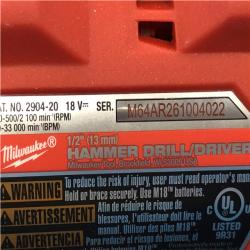 AS-IS Milwaukee FUEL 18V Lithium-Ion Brushless Cordless Hammer Drill and Impact Driver Combo Kit