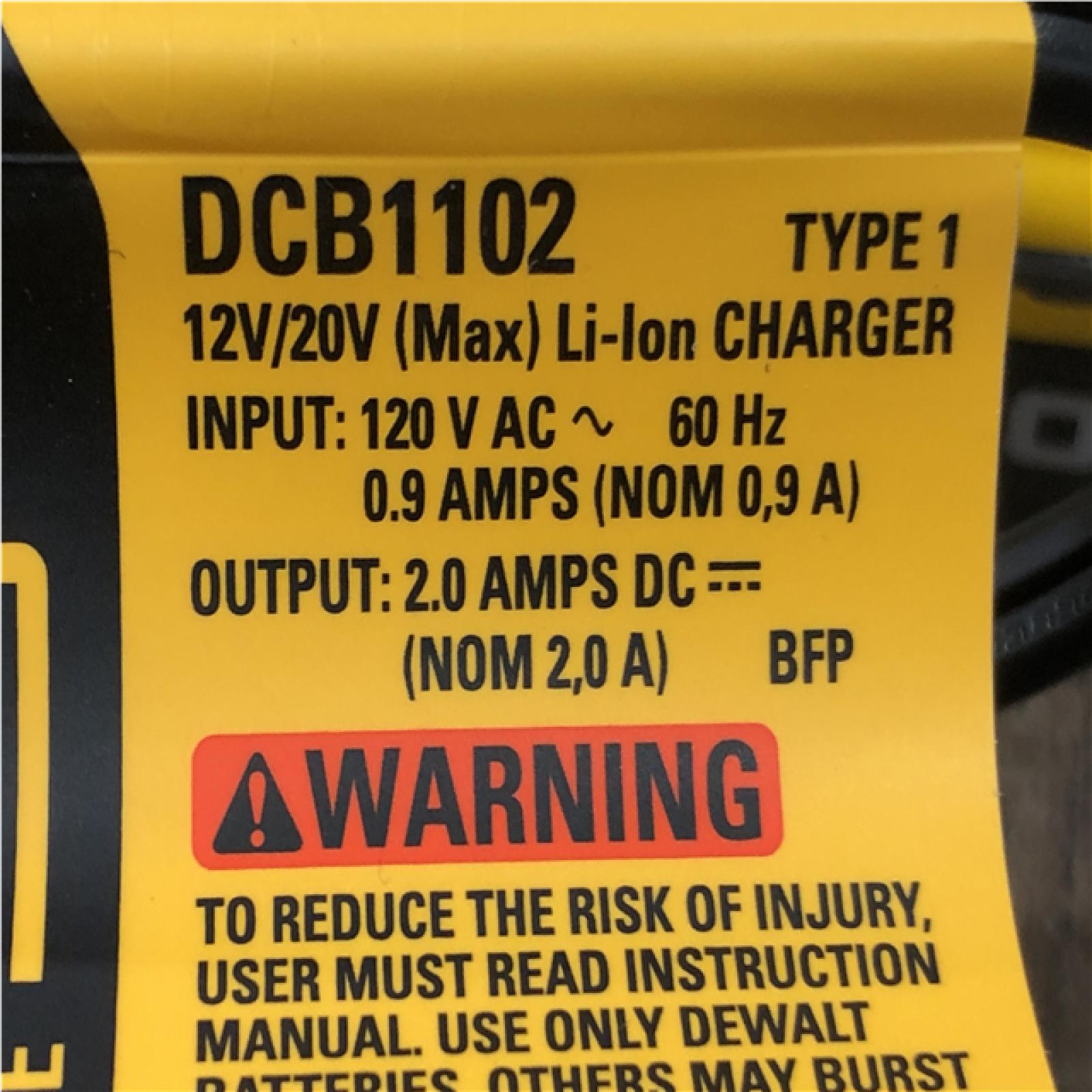 AS-IS DEWALT 20V MAX XR POWERSTACK Lithium-Ion Battery Starter Kit with 1.7Ah Battery and Charger