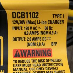 AS-IS DEWALT 20V MAX XR POWERSTACK Lithium-Ion Battery Starter Kit with 1.7Ah Battery and Charger