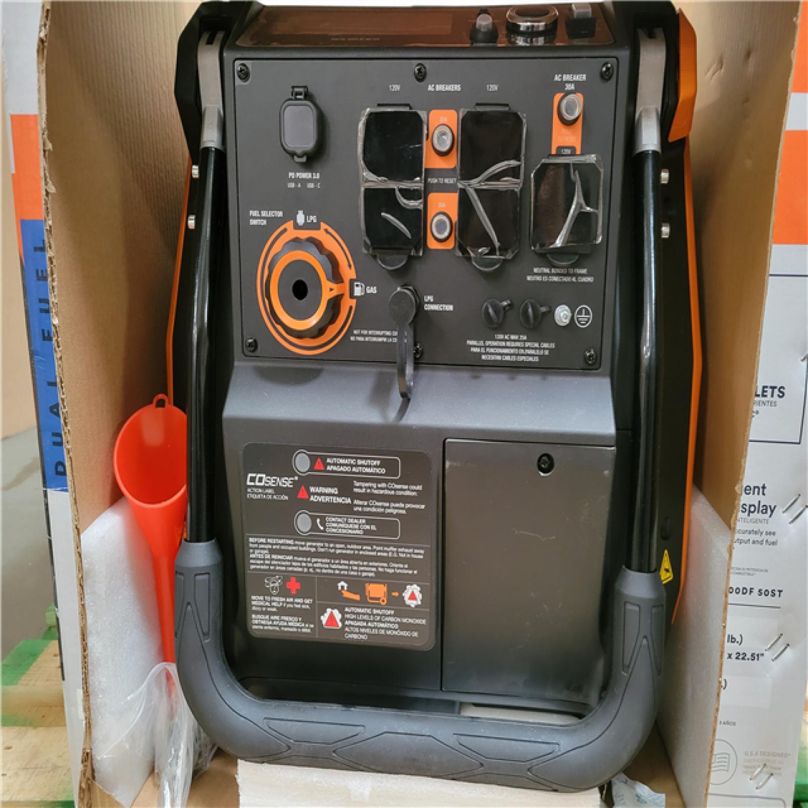 CALIFORNIA AS-IS GENERAC PORTABLE GENERATOR
