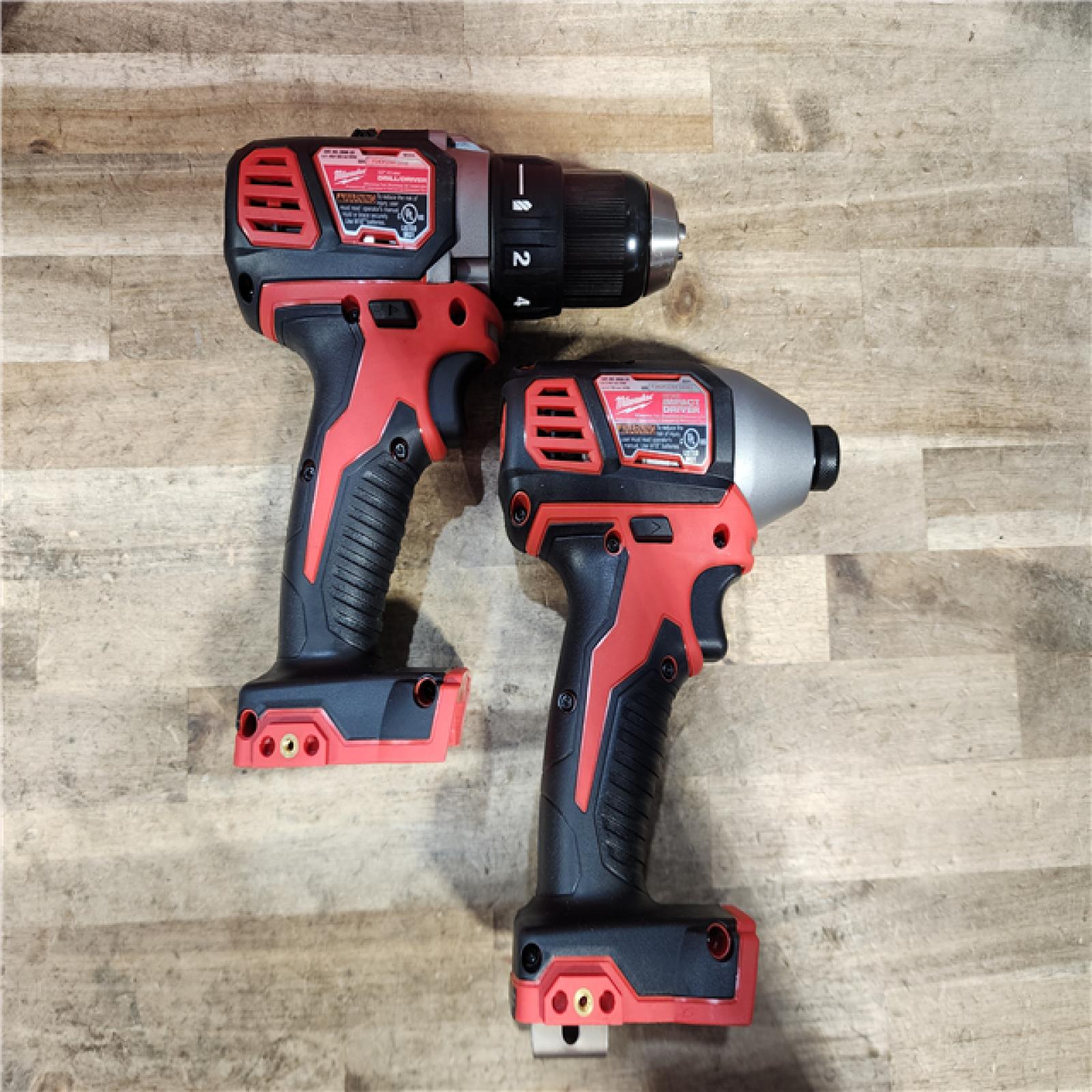 HOUSTON LOCATION - AS-IS Milwaukee M18 Brushed Cordless (2-Tool) Drill/Driver and Impact Driver Kit