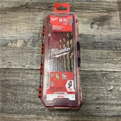 NEW - Milwaukee SHOCKWAVE (15-Piece) Impact Duty Titanium Drill Bit Set - (LOT OF 10)