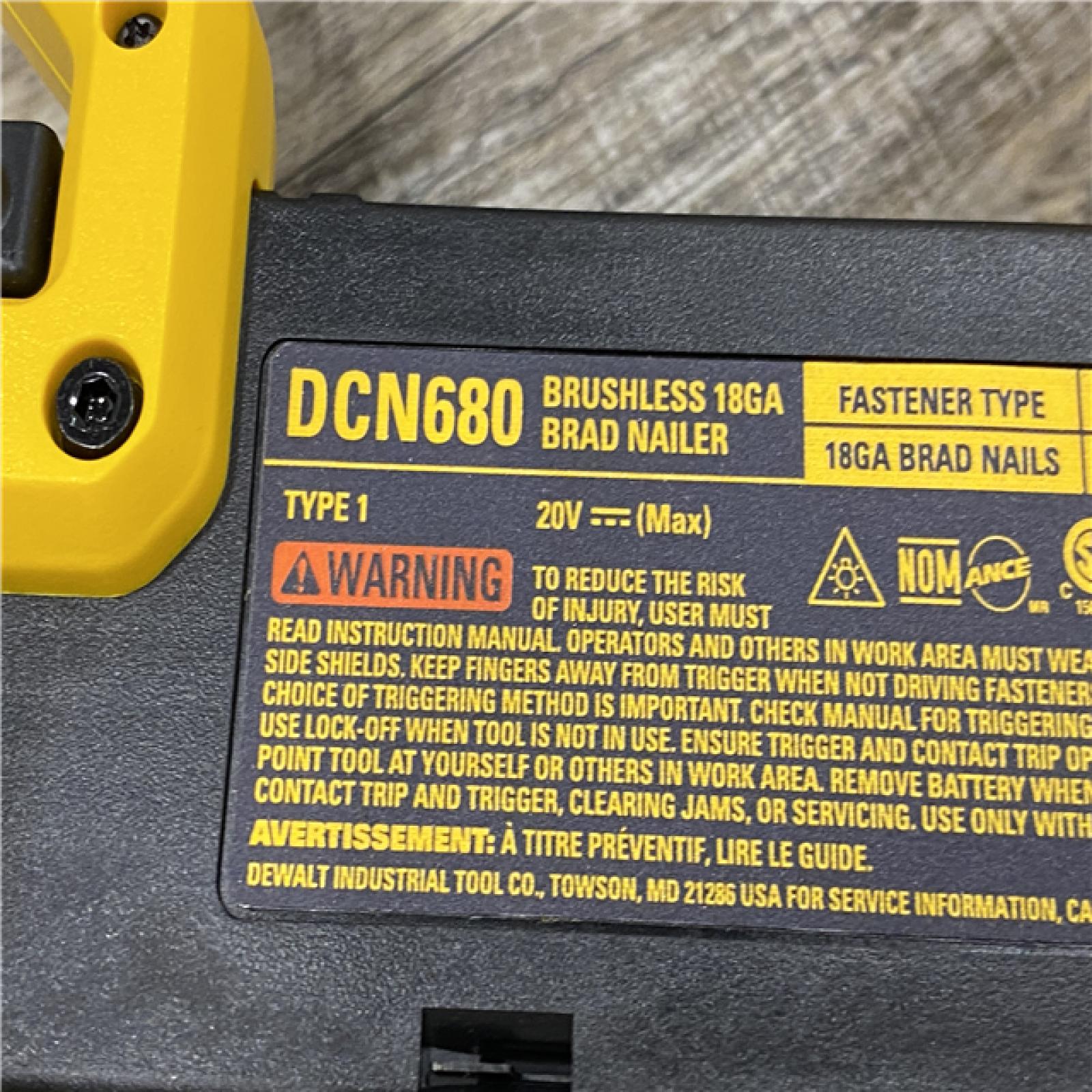 AS-IS DEWALT Cordless 18-Gauge Narrow Crown Stapler (Tool Only)