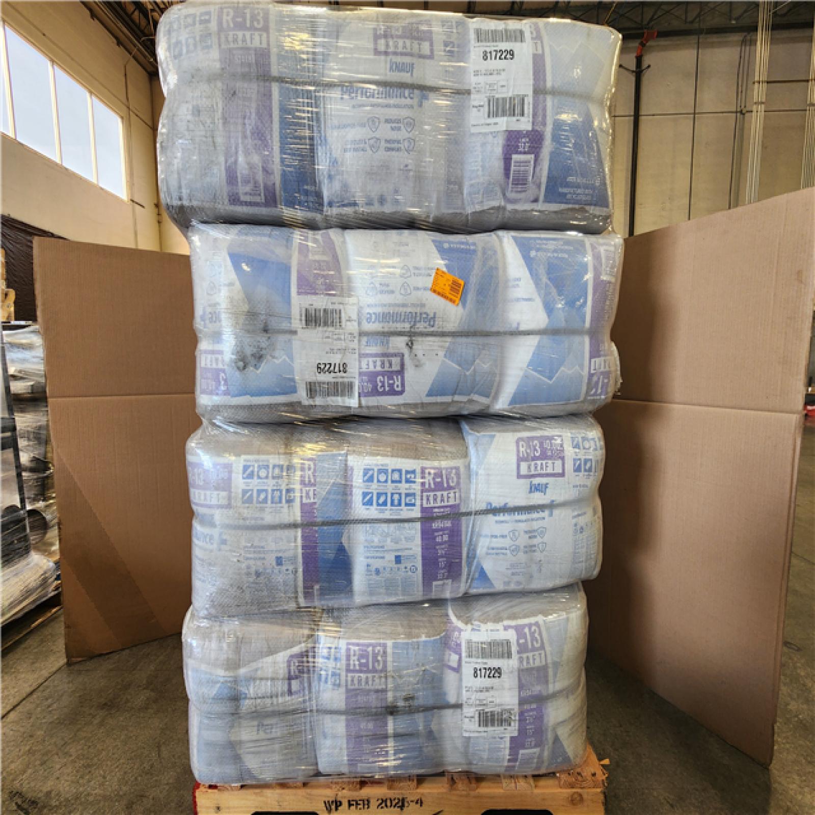 Phoenix NEW Knauf Insulation R13 Kraft Faced 15 in. x 32 ft. Fiberglass Insulation Rolls for 2x4 Wall - Sound-Reducing and Made in America (48-Rolls)