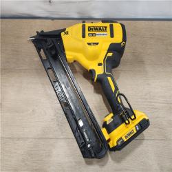 AS-IS- DEWALT 20V MAX XR 15 Ga. Cordless 34 Deg Nailer 20 V
