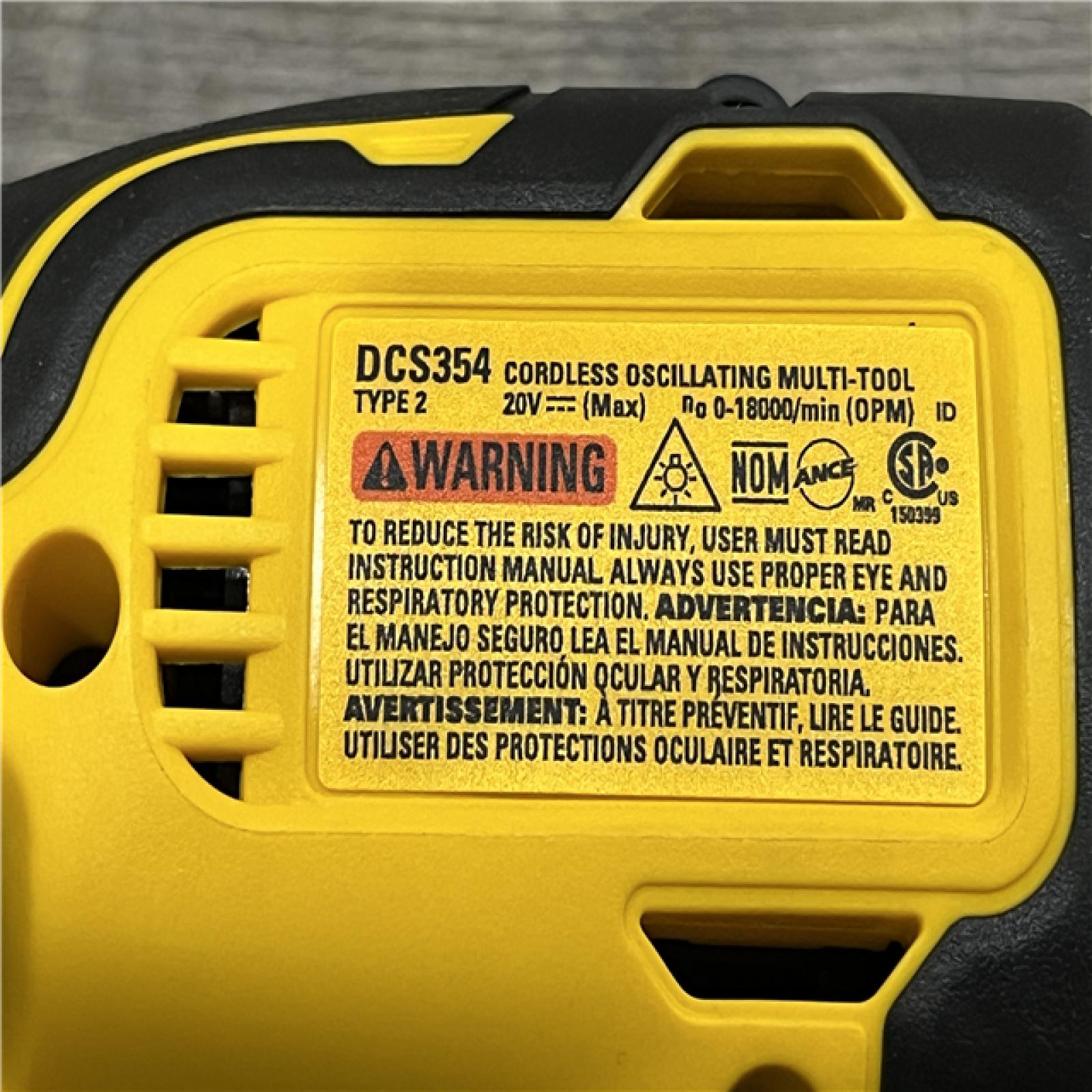 AS-IS DEWALT ATOMIC 20V MAX Cordless Brushless Oscillating Multi Tool Kit