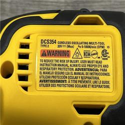 AS-IS DEWALT ATOMIC 20V MAX Cordless Brushless Oscillating Multi Tool Kit